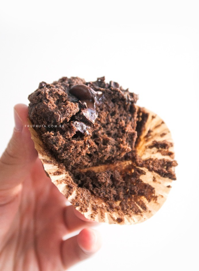 Muffins Super-Fofos de Duplo Chocolate. Sem Lactose, Sem Ovos e Sem Glúten